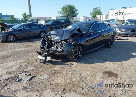 2019 Alfa Romeo Giulia Ti from USA, damaged, VIN ZARFANBN0K7603561